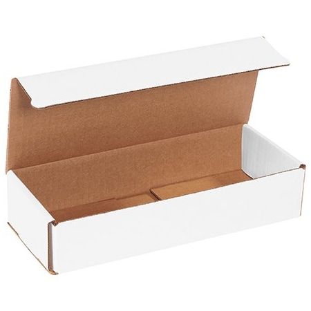 Bsc Preferred 10 x 4 x 2'' White Corrugated Mailers, 50PK BUY00017116